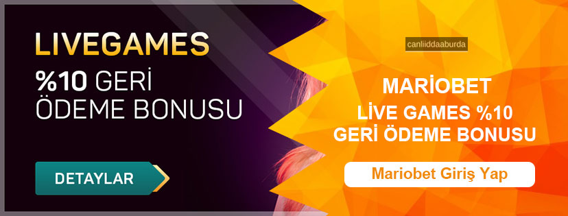 Mariobet Live Games %10 Geri Ödeme Bonusu