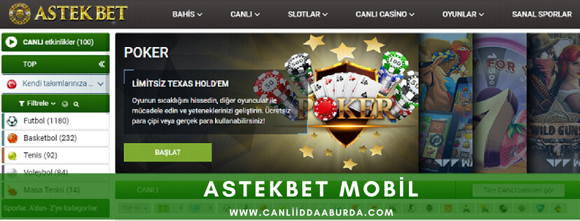 Astekbet mobil