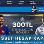 Bahisbet hesap kapatma