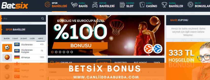Betsix bonus
