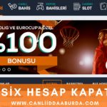Betsix hesap kapatma
