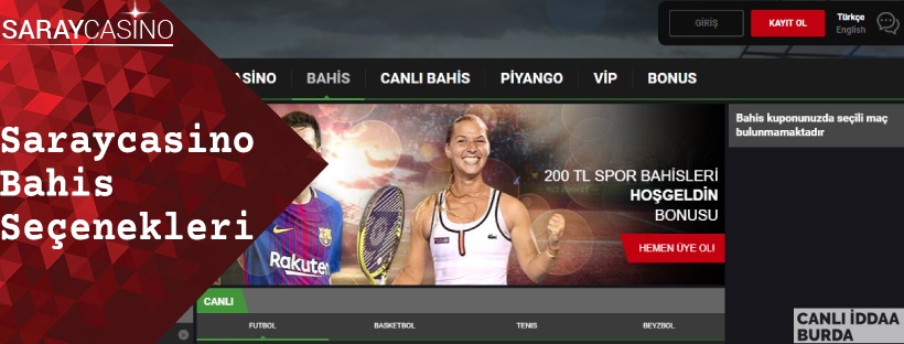 Saraycasino Bahis Seçenekleri