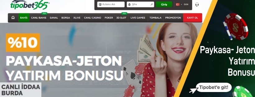 Tipobet365 Paykasa ve Jeton Yatırım Bonusu
