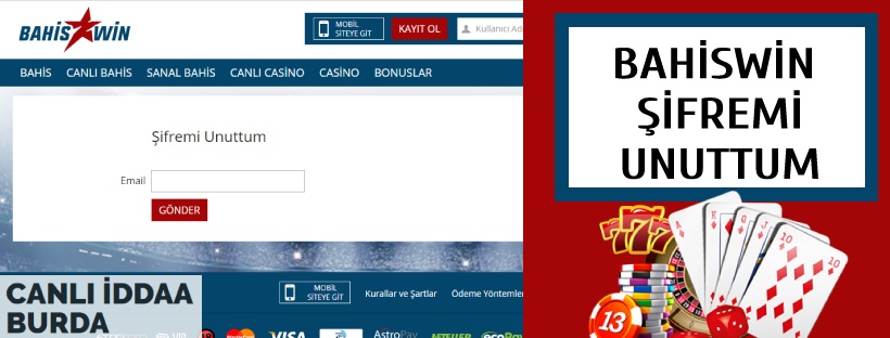 Bahiswin Şifremi Unuttum 