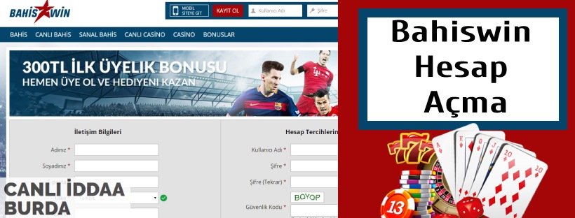 Bahiswin Hesap Açma