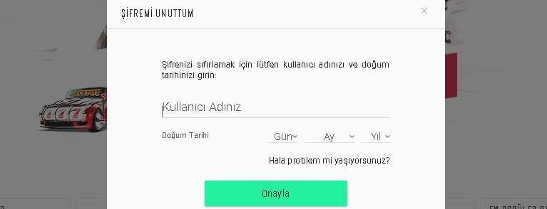 betboo şifremi unuttum