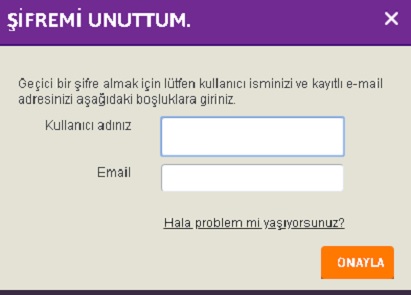 mroyun şifremi unuttum