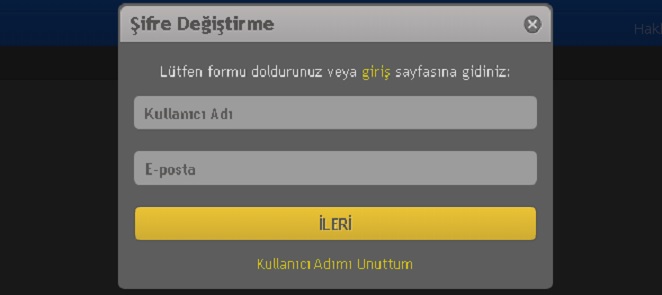 tempobet şifremi unuttum