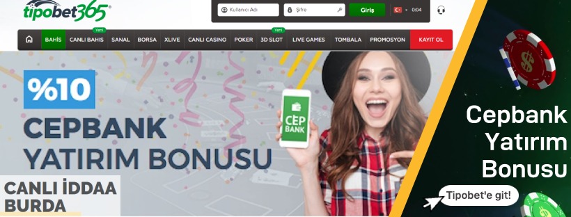 Tipobet365 Cepbank Yatırım Bonusu