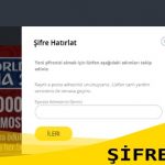 Trbet Şifremi Unuttum